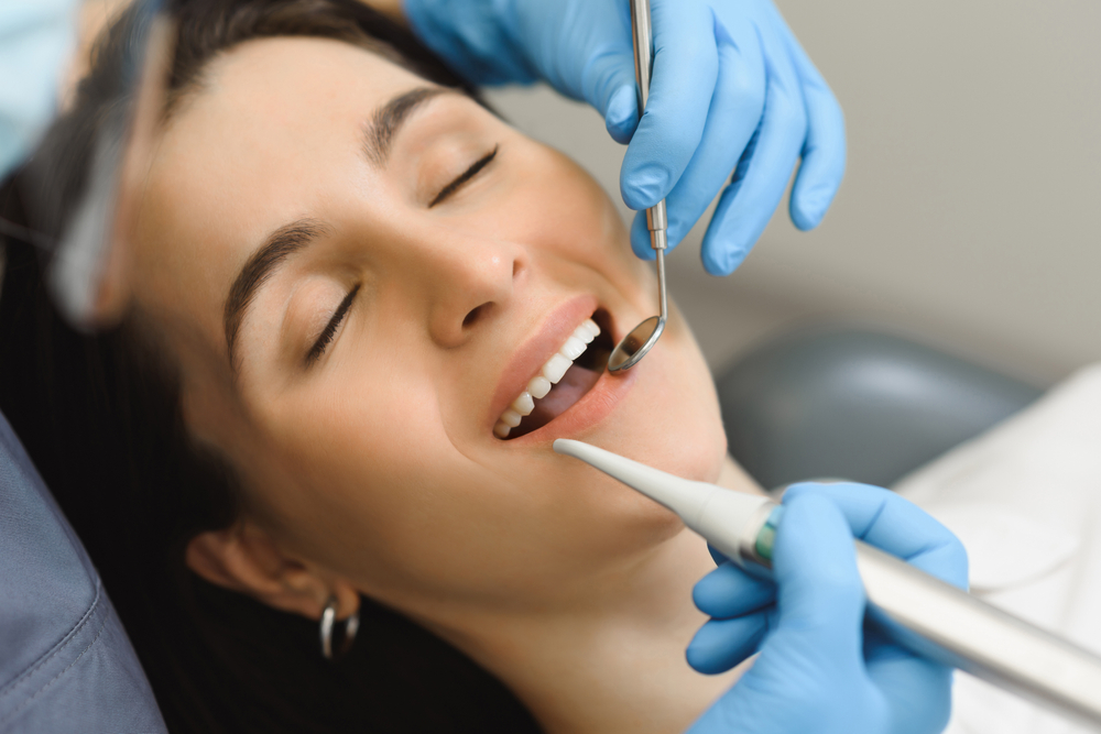 woman at the dentist