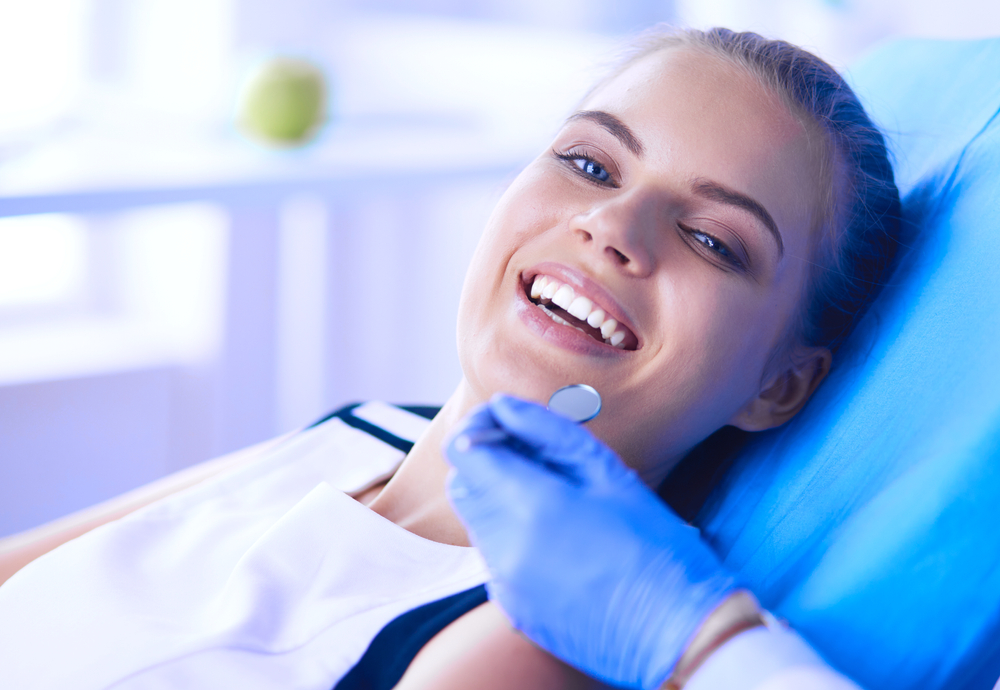 woman at the dentist